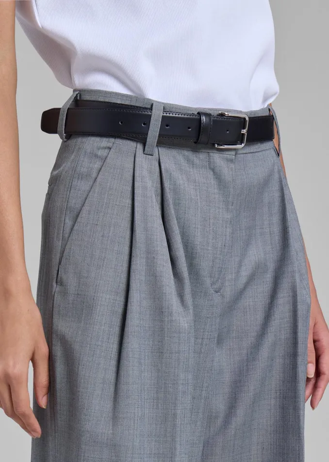 Women Jorae Pleated Trousers 8211 Grey The Frankie Shop Bottoms