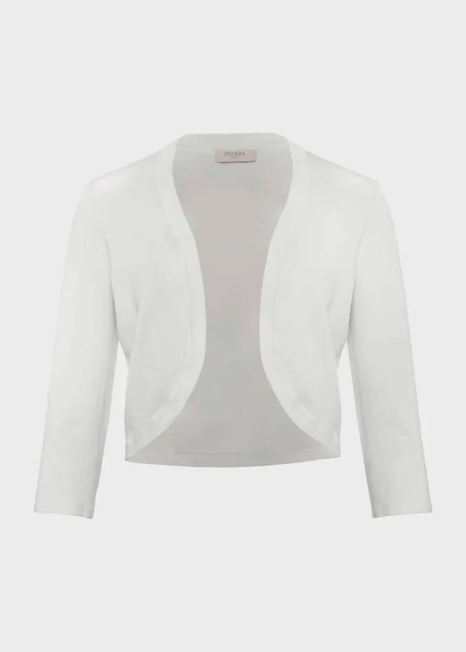 Women Jumpers and Cardigans Hobbs Carrie Bolero Ivory