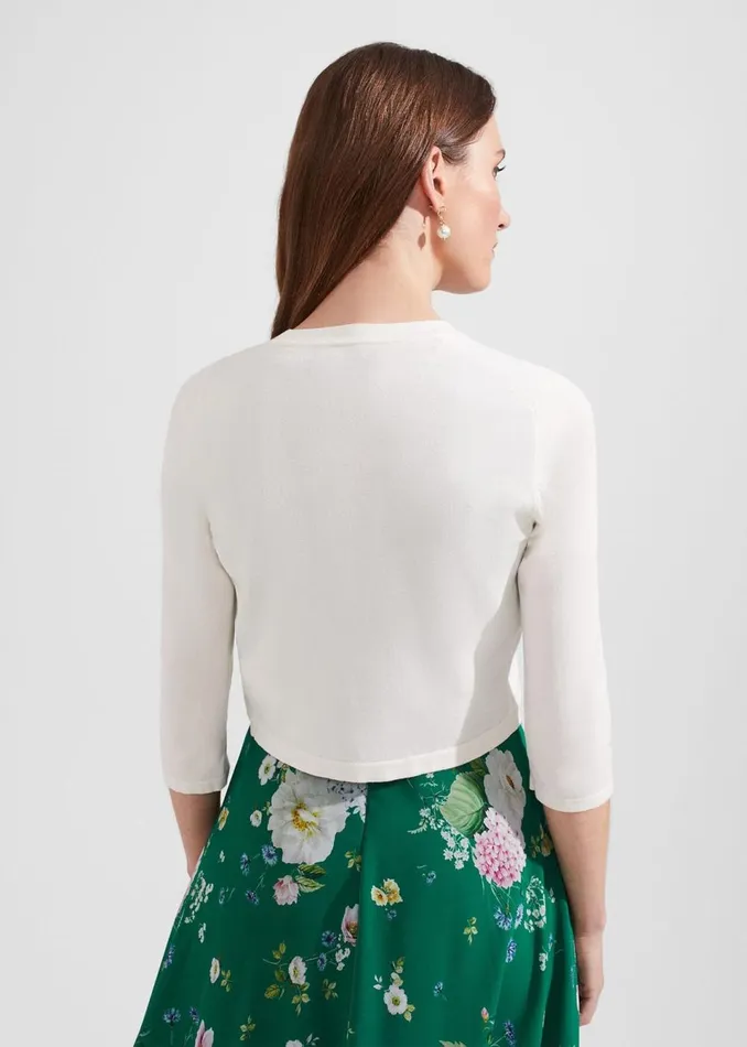Women Jumpers and Cardigans Hobbs Carrie Bolero Ivory