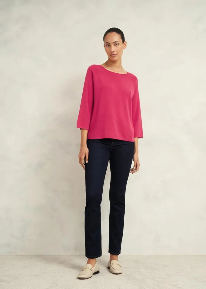 Women Jumpers and Cardigans Hobbs Jana Jumper With Wool Zinnia Pink