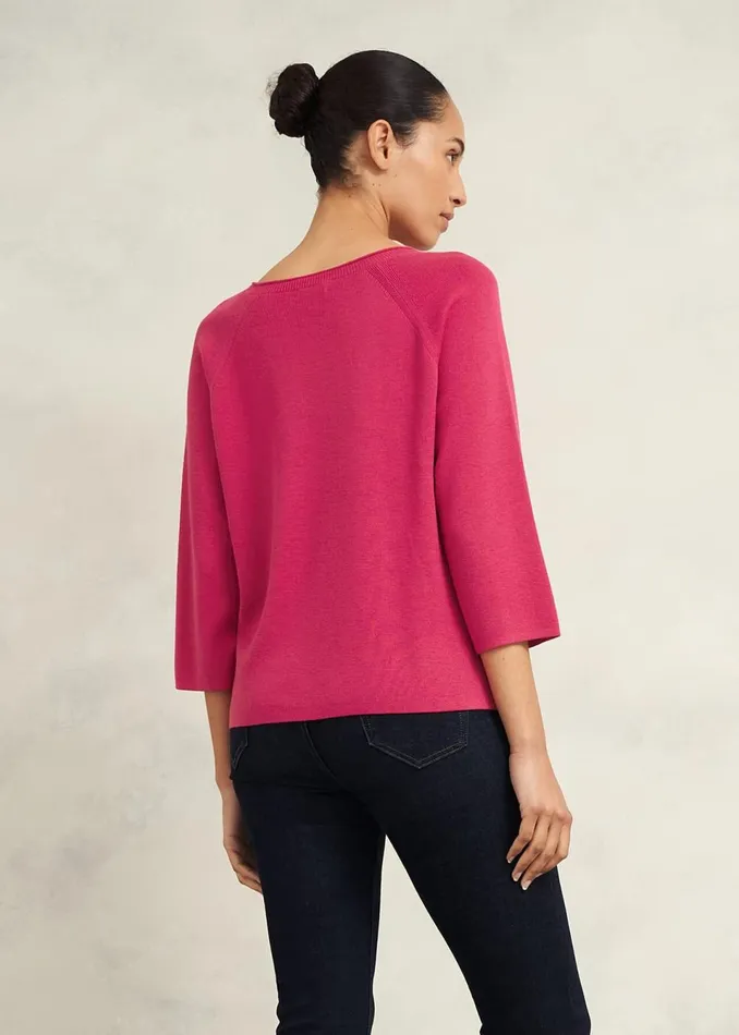 Women Jumpers and Cardigans Hobbs Jana Jumper With Wool Zinnia Pink