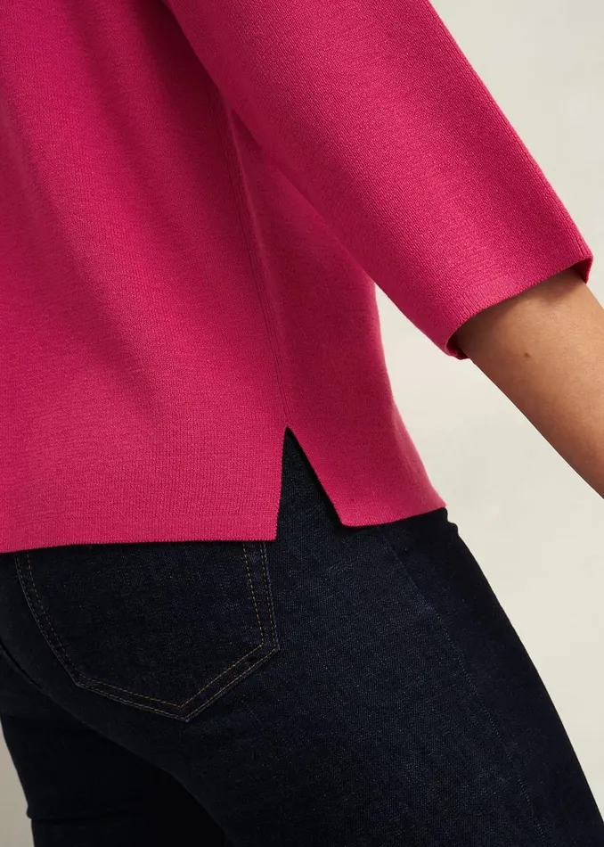 Women Jumpers and Cardigans Hobbs Jana Jumper With Wool Zinnia Pink