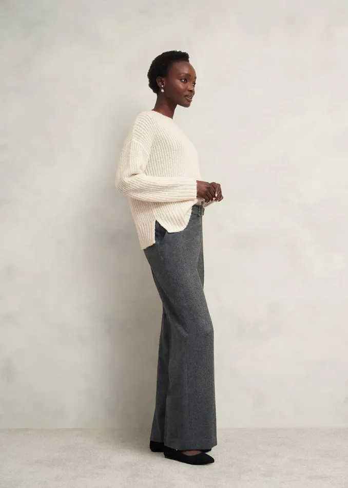 Women Jumpers and Cardigans Hobbs Marsha Sequin Jumper With Alpaca Ivory