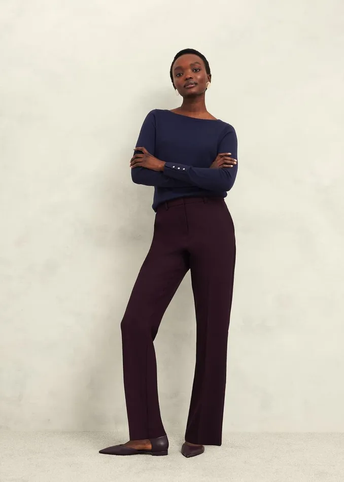 Women Jumpers and Cardigans Hobbs Perla Merino Wool Jumper Hobbs Navy