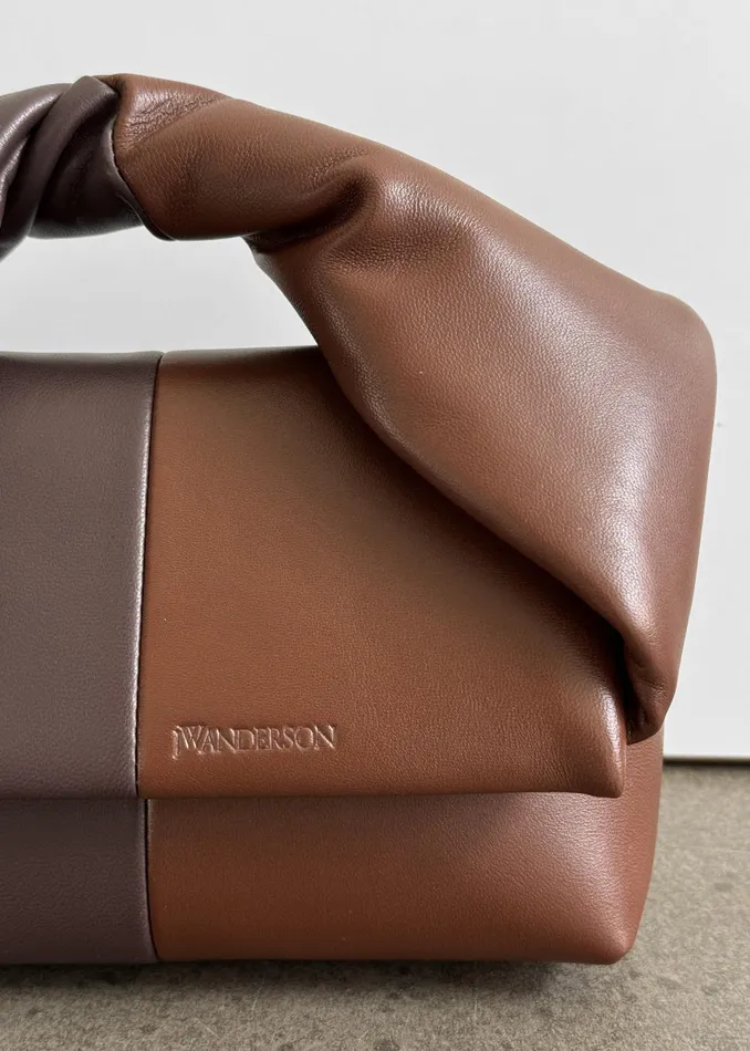 Women Jw Anderson Midi Twister Bag 8211 Dark BrownBrown The Frankie Shop
