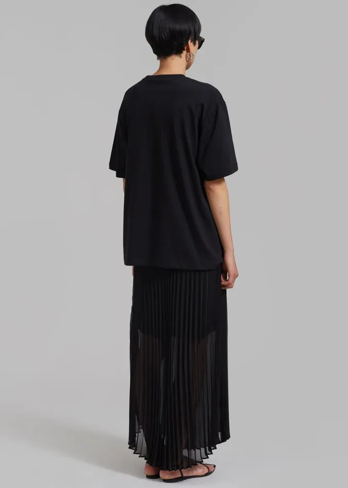 Women Kaya Pleated Maxi Skirt 8211 Black The Frankie Shop Bottoms