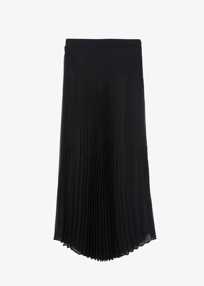 Women Kaya Pleated Maxi Skirt 8211 Black The Frankie Shop Bottoms