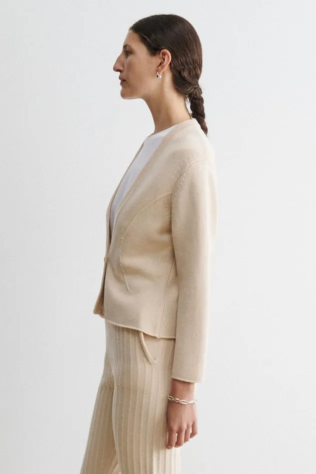 Women Knits Rachel Comey Dali Jacket Cream