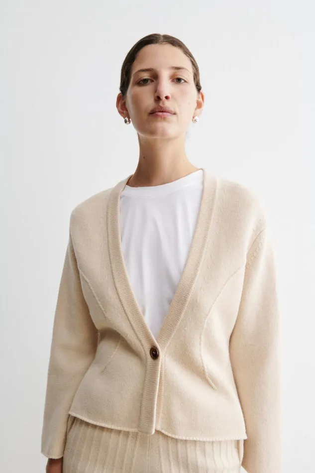 Women Knits Rachel Comey Dali Jacket Cream