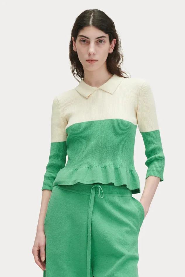 Women Knits Rachel Comey Niamh Top Jade Multi