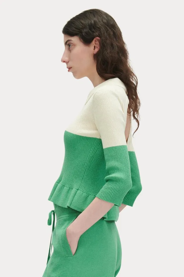 Women Knits Rachel Comey Niamh Top Jade Multi