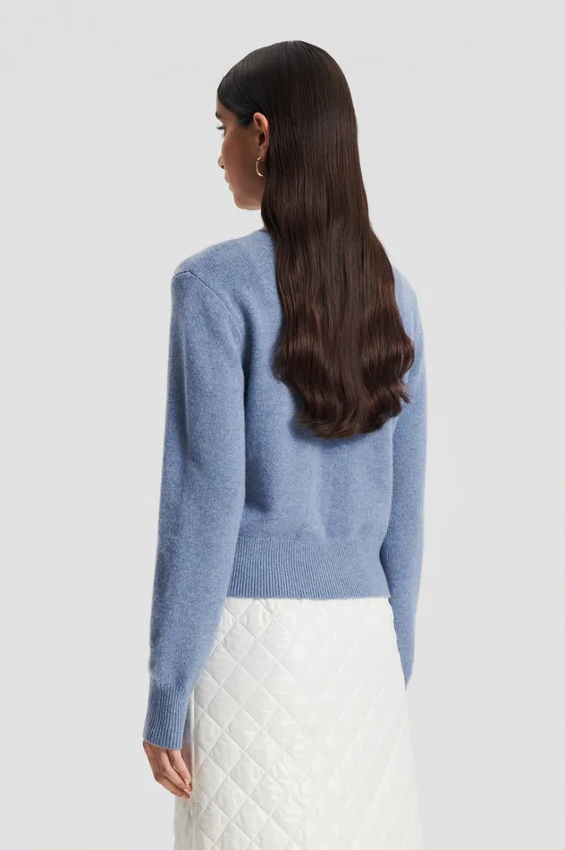 Women Knitwear Scanlan Theodore CASHMERE CARDIGAN DENIM Women Knitwear Scanlan Theodore CASHMERE CARDIGAN DENIM