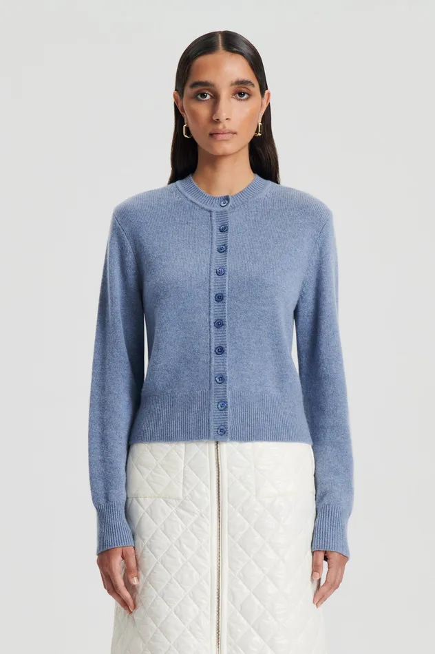 Women Knitwear Scanlan Theodore CASHMERE CARDIGAN DENIM Women Knitwear Scanlan Theodore CASHMERE CARDIGAN DENIM