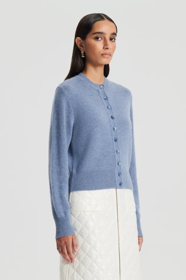 Women Knitwear Scanlan Theodore CASHMERE CARDIGAN DENIM Women Knitwear Scanlan Theodore CASHMERE CARDIGAN DENIM