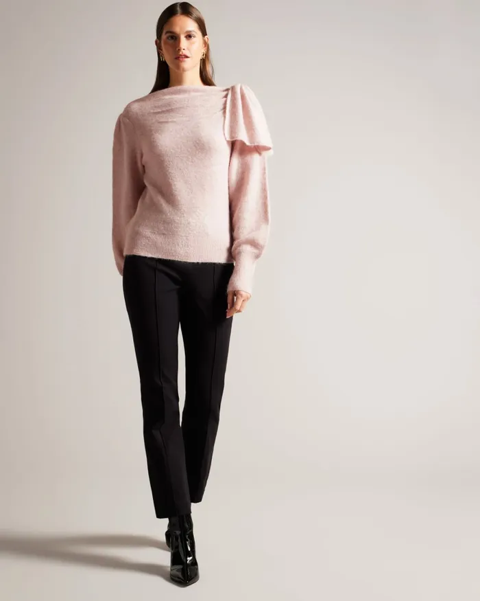 Women LARBOW 8211 Bow Embellished Jumper Pale Pink Ted Baker Jumpers and Cardigans Women LARBOW 8211 Bow Embellished Jumper Pale Pink Ted Baker Jumpers and Cardigans