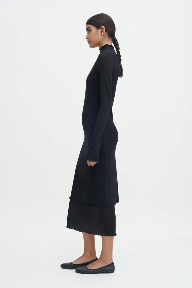 Women Layered Frill Dress Black Filippa K Dresses