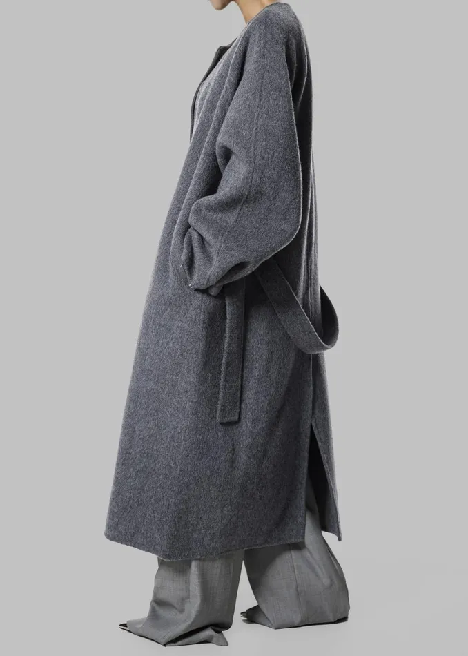 Women Leon Wool Coat 8211 Grey The Frankie Shop Outerwear