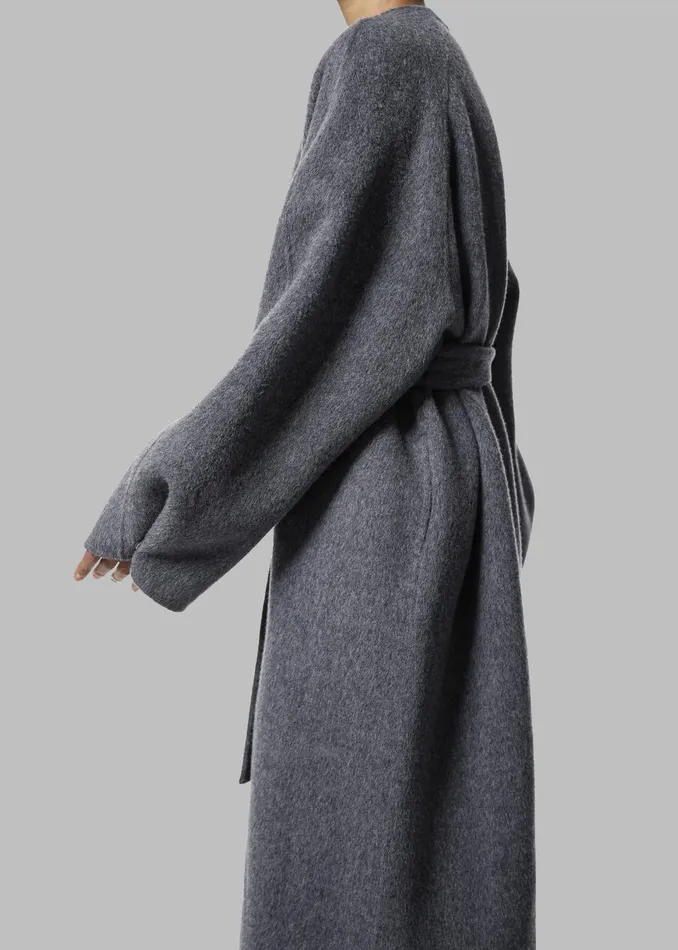 Women Leon Wool Coat 8211 Grey The Frankie Shop Outerwear