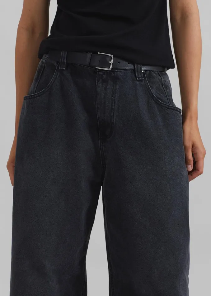 Women Lexington Jeans 8211 Black Wash The Frankie Shop Bottoms