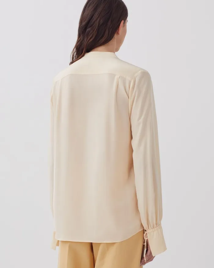 Women LongSleeve Silky Shirt Natural Comptoir Des Cotonniers Blouses and Shirts and Tops Women LongSleeve Silky Shirt Natural Comptoir Des Cotonniers Blouses and Shirts and Tops