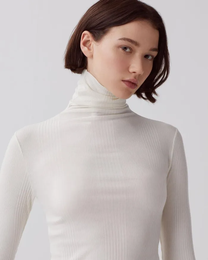 Women LongSleeve TShirt Ivory Comptoir Des Cotonniers TShirts Women LongSleeve TShirt Ivory Comptoir Des Cotonniers TShirts