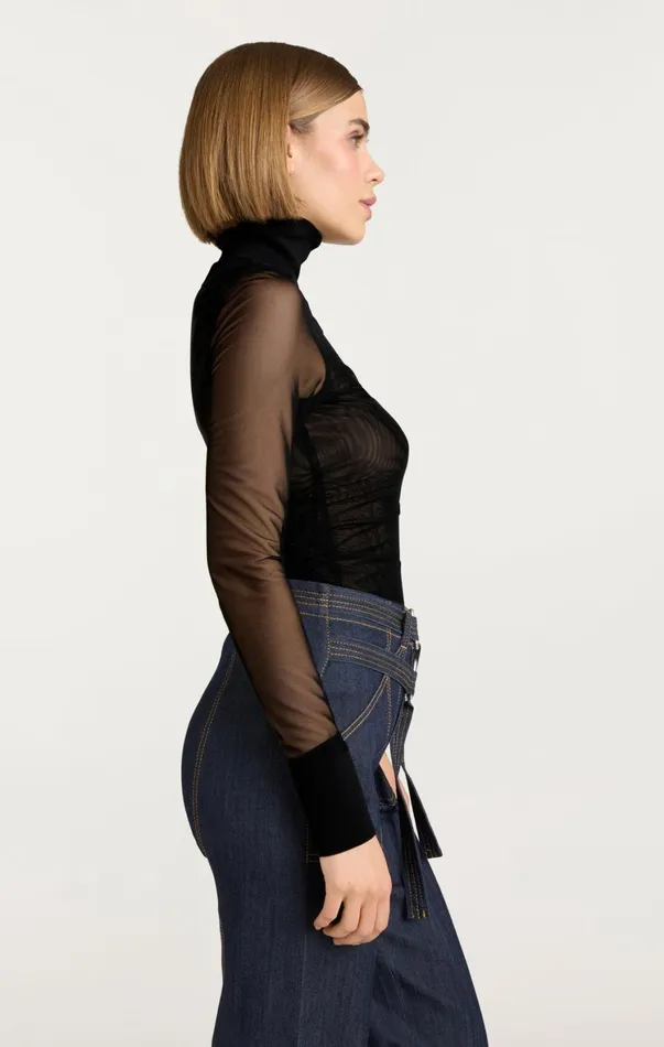 Women Long Sleeve Tops Cinq Sept Halen Top Black