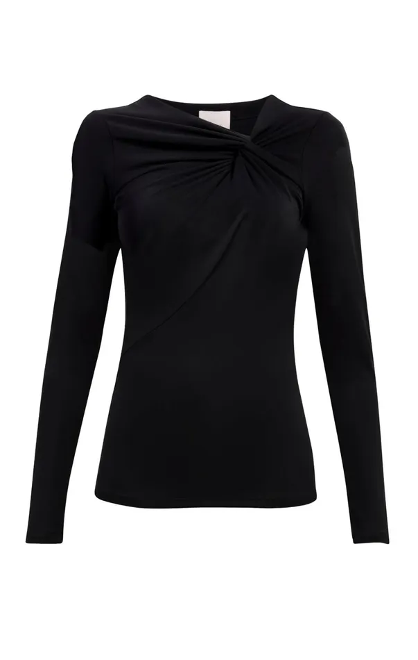 Women Long Sleeve Tops Cinq Sept Jolene Top Black