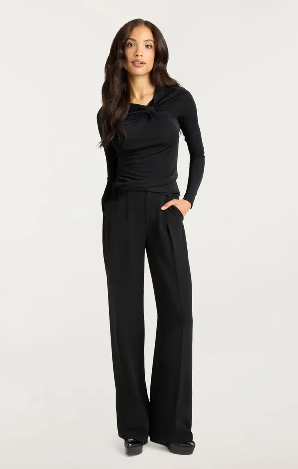 Women Long Sleeve Tops Cinq Sept Jolene Top Black