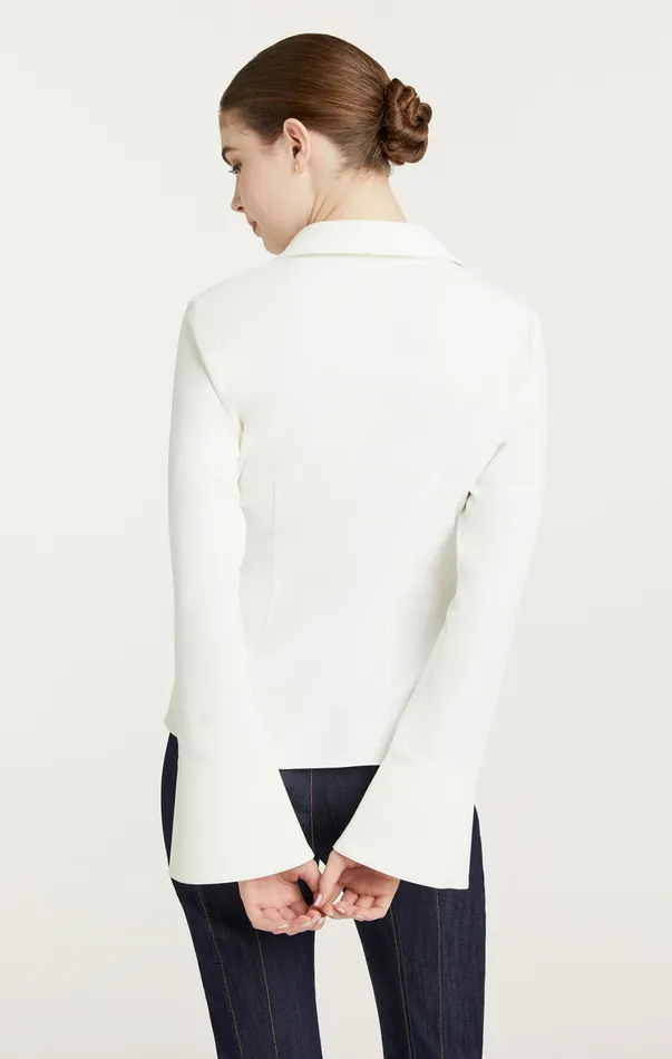Women Long Sleeve Tops Cinq Sept Mckenna Top Ivory