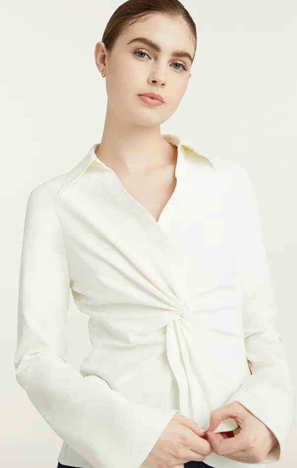 Women Long Sleeve Tops Cinq Sept Mckenna Top Ivory