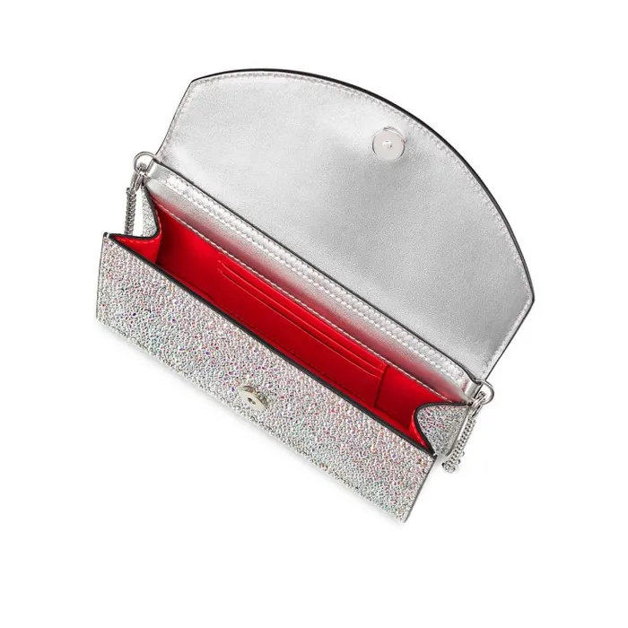 Women Loubi54 Clutch 8211 Strass 8211 Aurore Borale Christian Louboutin Shoulder Bags