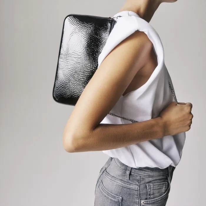 Women Loubila Crossbody Bag 8211 Vog Patent Leather 8211 Black Christian Louboutin Shoulder Bags Women Loubila Crossbody Bag 8211 Vog Patent Leather 8211 Black Christian Louboutin Shoulder Bags
