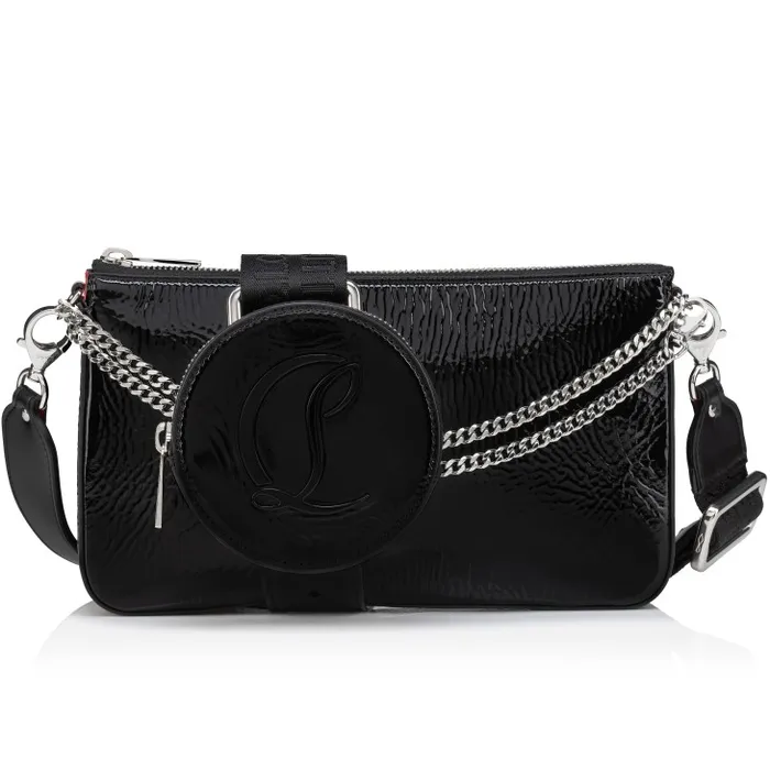 Women Loubila Crossbody Bag 8211 Vog Patent Leather 8211 Black Christian Louboutin Shoulder Bags