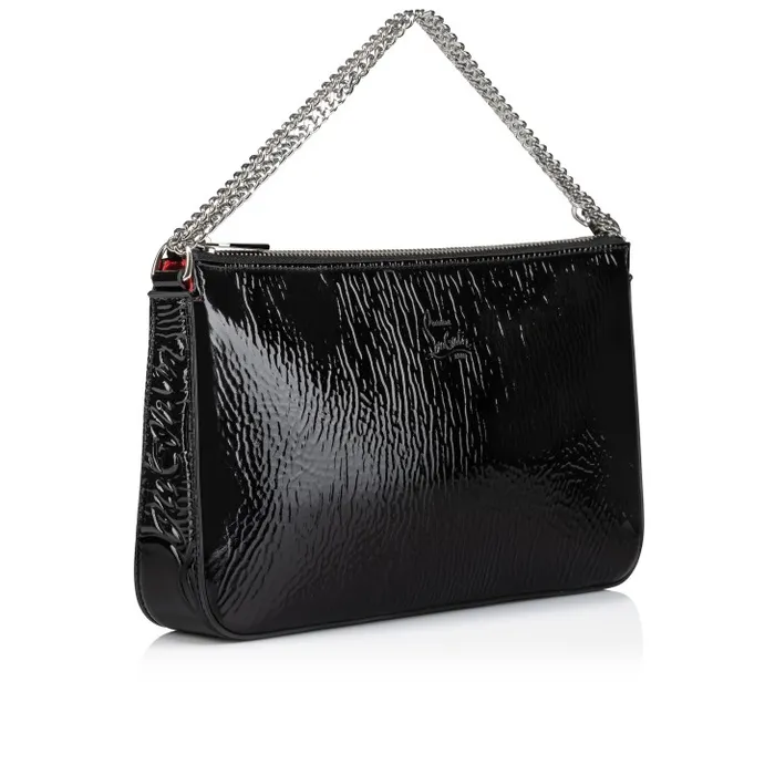 Women Loubila Crossbody Bag 8211 Vog Patent Leather 8211 Black Christian Louboutin Shoulder Bags