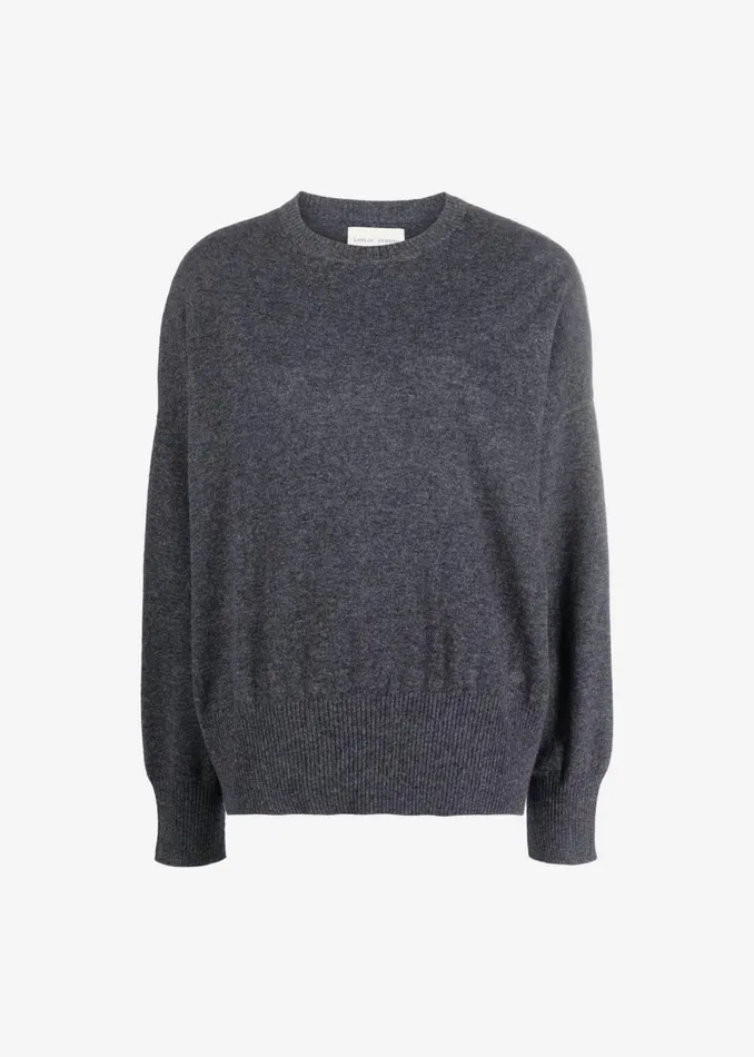 Women Loulou Studio Anaa Cashmere Sweater 8211 Anthracite Melange The Frankie Shop Knitwear