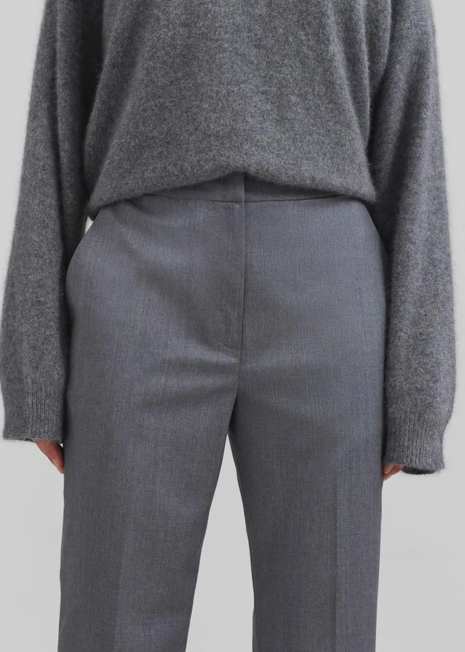 Women Loulou Studio Dorkas Pants 8211 Grey The Frankie Shop Bottoms