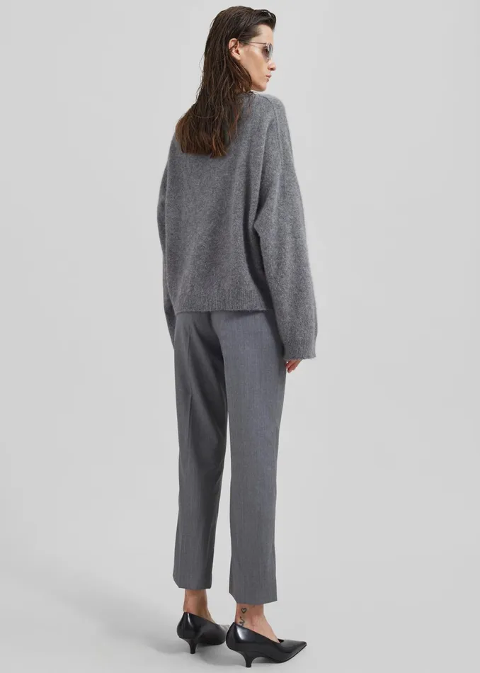 Women Loulou Studio Dorkas Pants 8211 Grey The Frankie Shop Bottoms