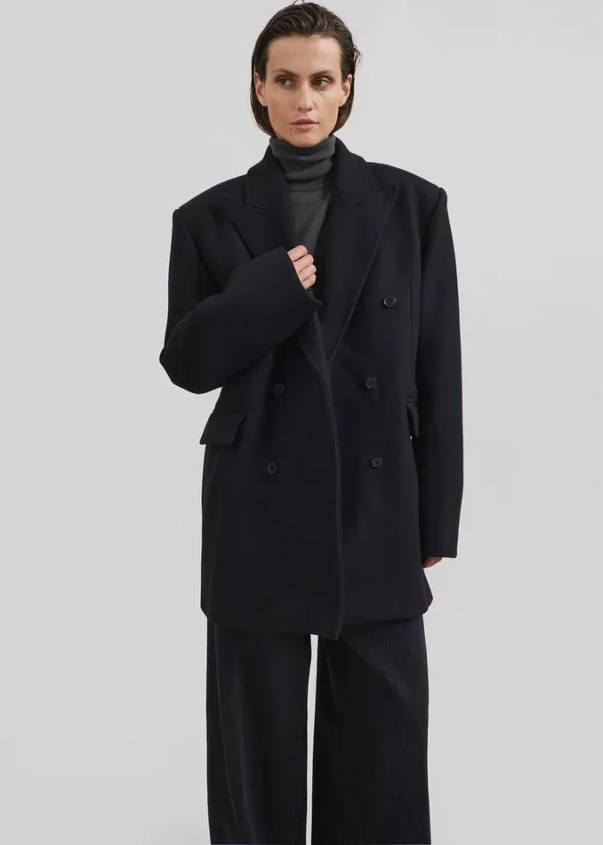 Women Loulou Studio Koon Blazer 8211 Black The Frankie Shop Outerwear