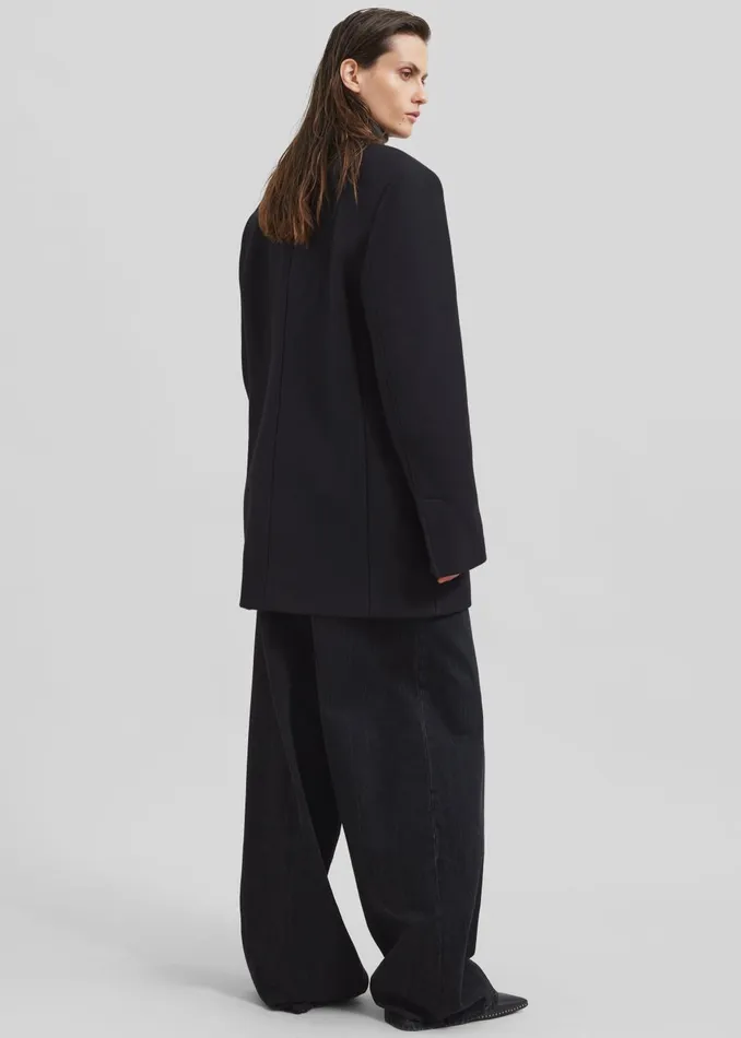 Women Loulou Studio Koon Blazer 8211 Black The Frankie Shop Outerwear
