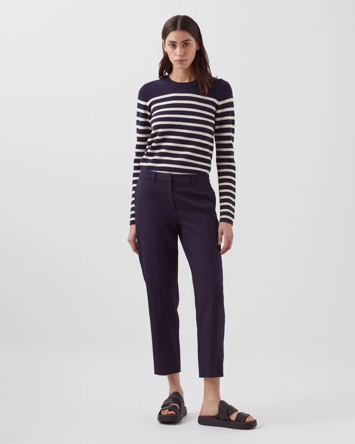 Women Marguerite 8211 Cigarette Trousers Navy Comptoir Des Cotonniers Trousers