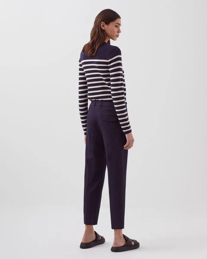Women Marguerite 8211 Cigarette Trousers Navy Comptoir Des Cotonniers Trousers