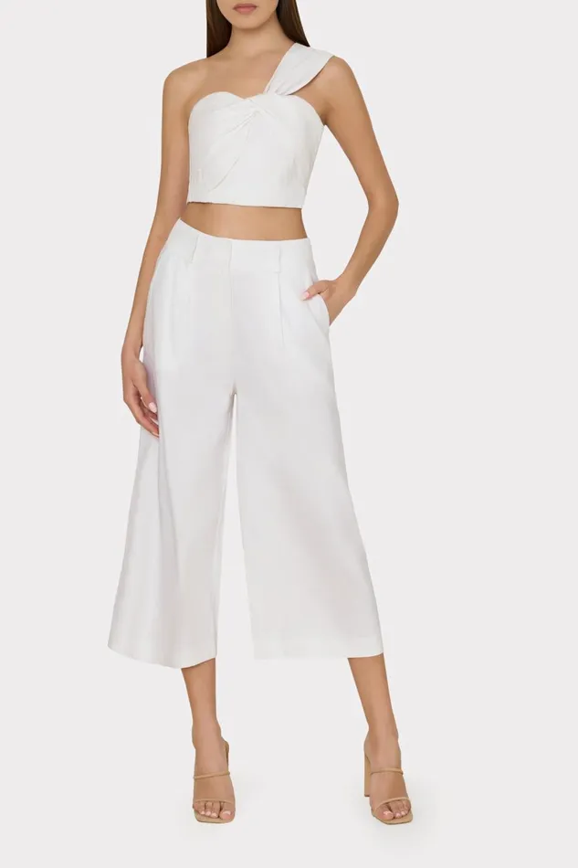 Women Matching Sets Milly Linen Top White Women Matching Sets Milly Linen Top White