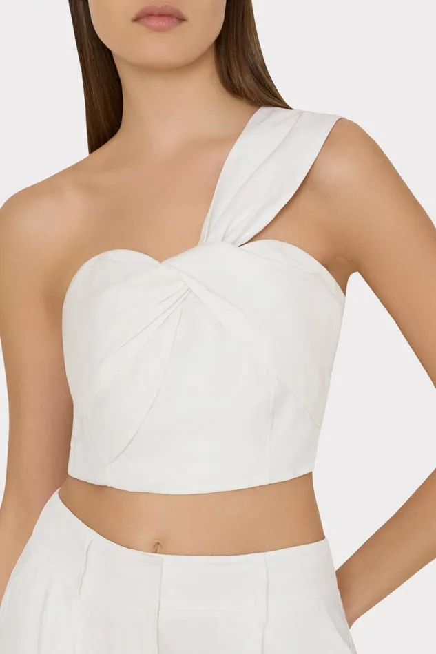 Women Matching Sets Milly Linen Top White Women Matching Sets Milly Linen Top White