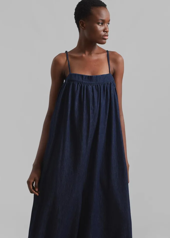 Women Maude Denim Jumpsuit 8211 Raw Wash The Frankie Shop Jumpsuits