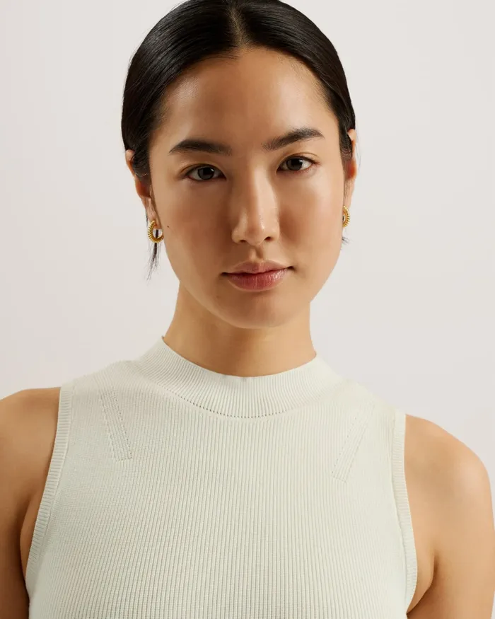 Women MAYUMID 8211 Knit Bodice Dress With Boucle Skirt Ivory Ted Baker Dresses Women MAYUMID 8211 Knit Bodice Dress With Boucle Skirt Ivory Ted Baker Dresses
