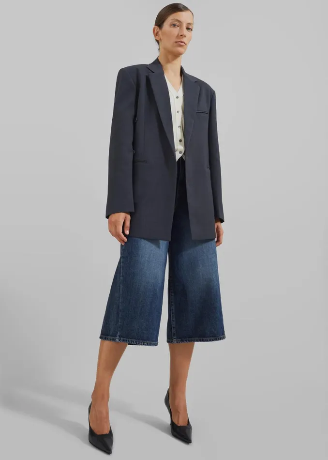 Women Mazie Blazer 8211 Charcoal The Frankie Shop Outerwear