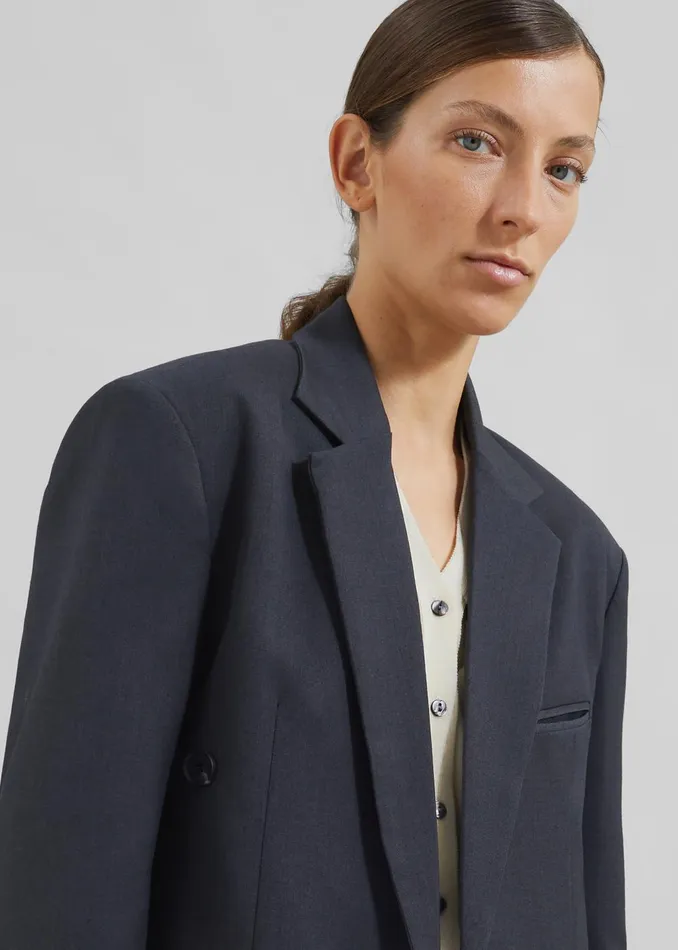 Women Mazie Blazer 8211 Charcoal The Frankie Shop Outerwear