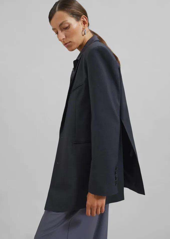Women Mazie Blazer 8211 Charcoal The Frankie Shop Outerwear