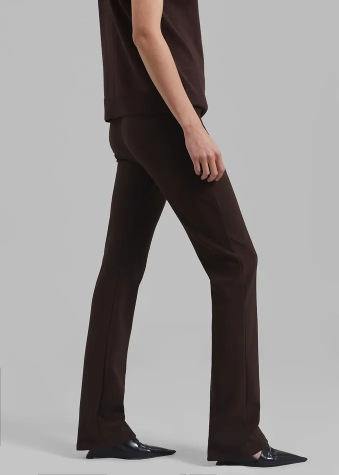 Women Mckenna Tailored Leggings 8211 Brown The Frankie Shop Bottoms