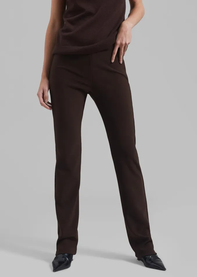 Women Mckenna Tailored Leggings 8211 Brown The Frankie Shop Bottoms